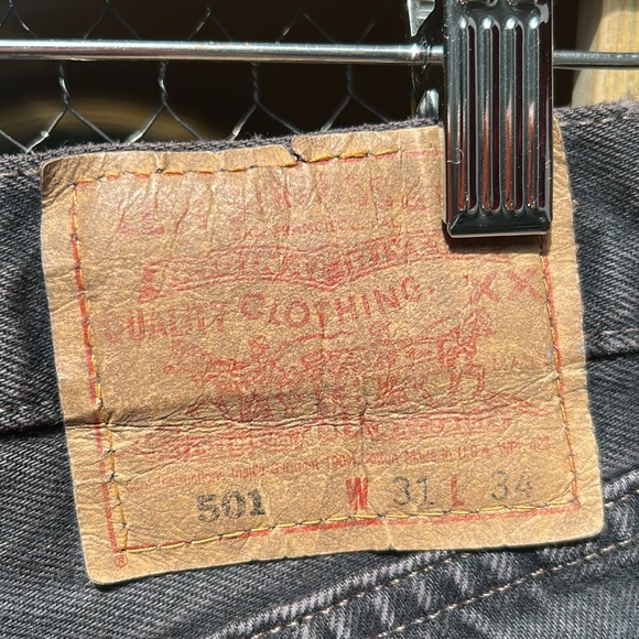 Levi's 501 Upcycled Studded Cut Off Jean Shorts - Picture 11 of 12